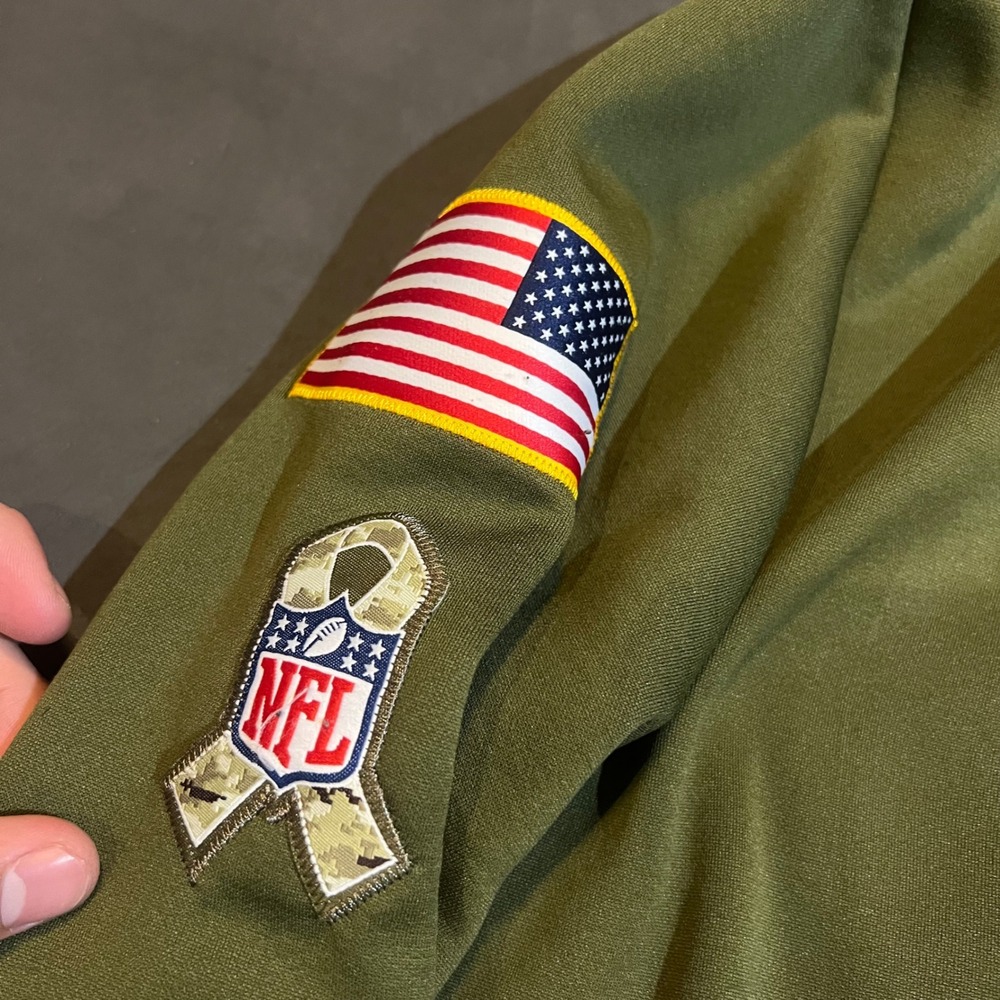 Nike NFL San Francisco 49ers Salute to Service Therma-FIT Hoodie Mens XL Olive - Picture 4 of 9